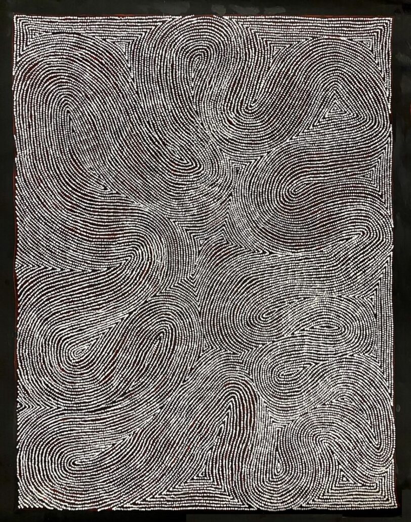Aboriginal art , painting No.50035 by Artist Warlimpirrnga Tjapaltjarri