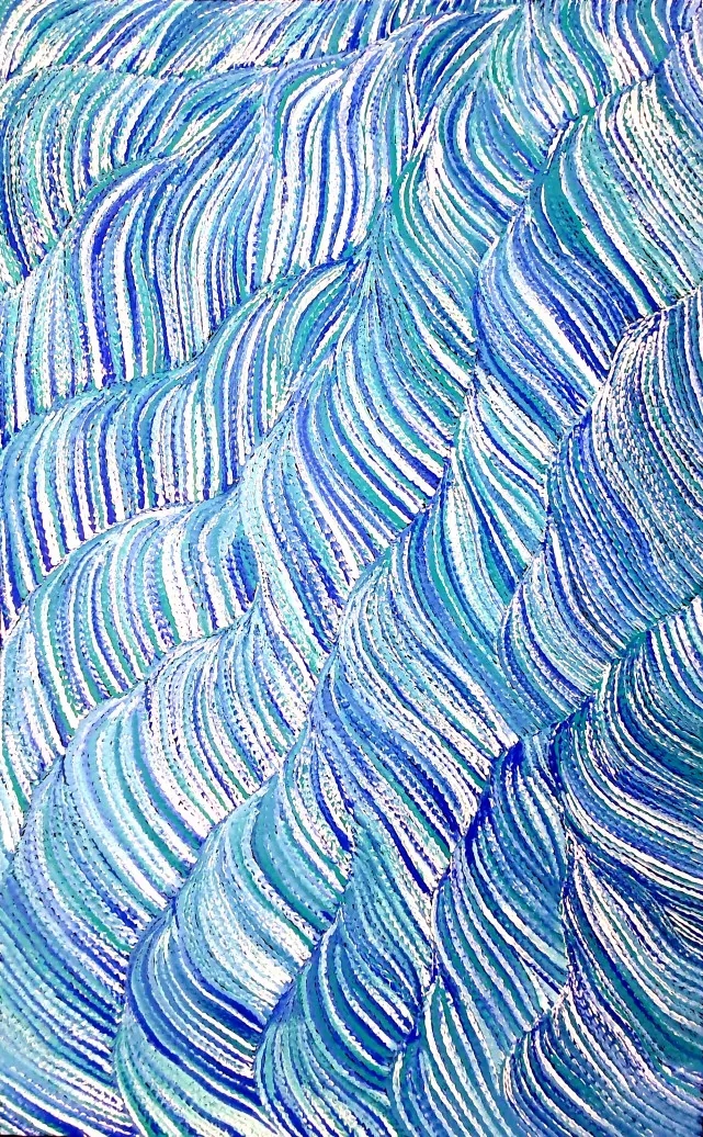 Aboriginal art , painting No.15401 by Artist Anna Price Pitjara Pitjara