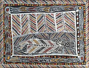 Aboriginal Art For SaleBede Tungutalum Barramundi