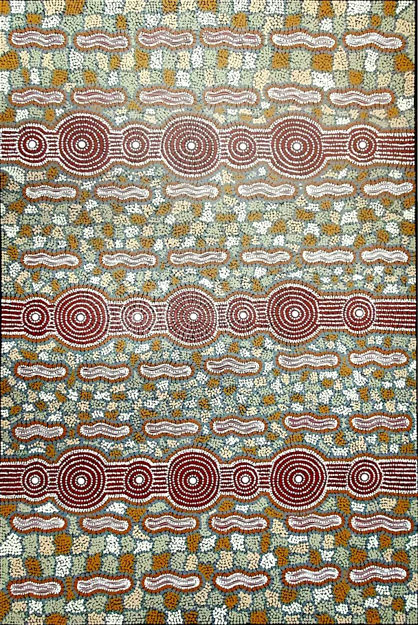 Aboriginal art , painting No.17281 by Artist Peter Mbitjana