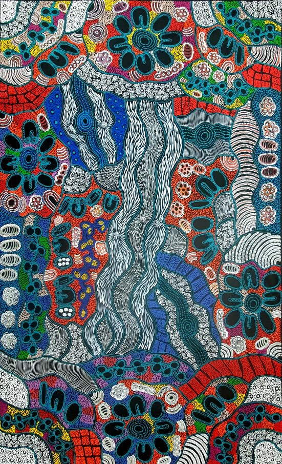 Aboriginal art , painting No.17296 by Artist Lanita Numina