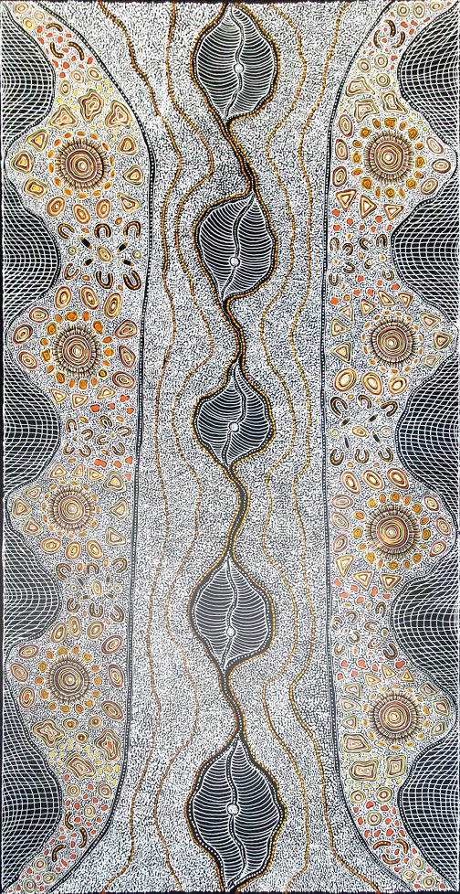 Aboriginal art , painting No.17305 by Artist Dulcie Long