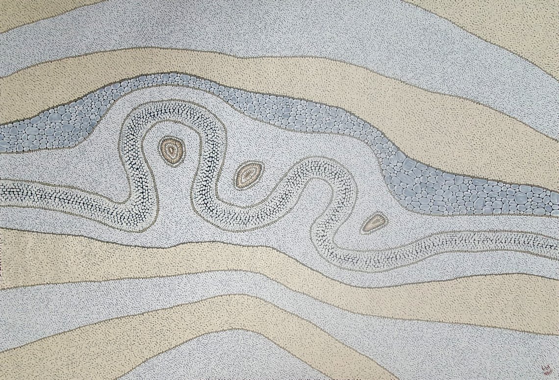 Aboriginal art , painting No.17339 by Artist Karun Warun