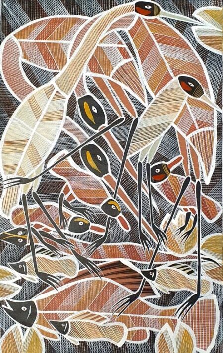 Aboriginal art , painting No.17418 by Artist Eddie Watts Blitner